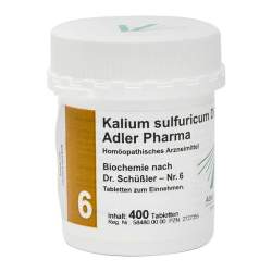 Biochemie Adler 6 Kalium sulfuricum D6 400 Tbl.