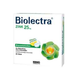 Biolectra Zink, 25 mg, 20 Brausetabletten