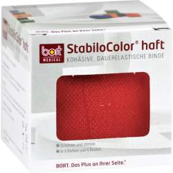 BORT StabiloColor haft Binde 8 cm rot