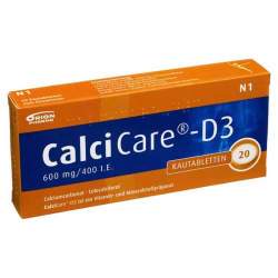 CalciCare®-D3 600mg/400 I.E. 20 Kautbl.