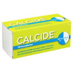 Calcide® 600 mg / 400 I.E. 100 Kautabletten