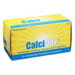 CalciDoc®, 600 mg/400 I.E. Kautabletten, 120 Kautbl.