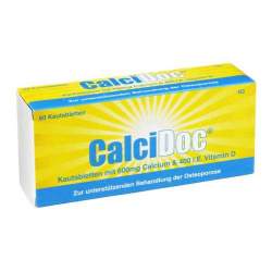 CalciDoc®, 600 mg/400 I.E. Kautabletten, 60 Kautbl.