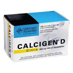 CALCIGEN® D Citro 600mg/400 I.E. 100 Kautbl.