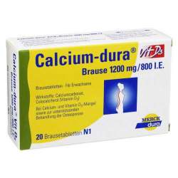 Calcium-dura® Vit D3 1200mg/800 I.E. 20 Br.tbl.