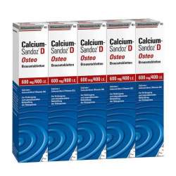 Calcium-Sandoz® D Osteo Brausetabletten, 600 mg/400 I.E 100 Brausetabletten
