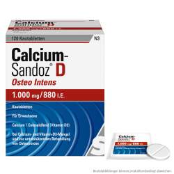 Calcium-Sandoz® D Osteo intens 1.000 mg/880 I.E. 120 Kautabletten