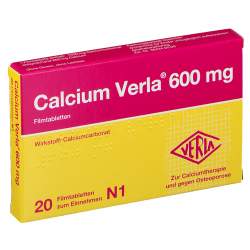 Calcium Verla® 600mg 20 Filmtabletten