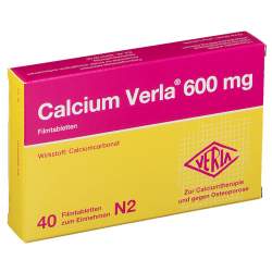 Calcium Verla® 600mg 40 Filmtabletten
