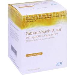 Calcium Vitamin D3 acis® 500mg/400 I.E. 100 Kautbl.