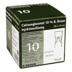 Calciumgluconat B.Braun 10% Inj.-Lsg. 20x10 ml