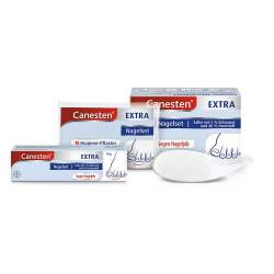 Canesten® Extra 1 Nagelset mit 10 g Salbe, 1 Spatel und 15 Hygiene-Pflaster