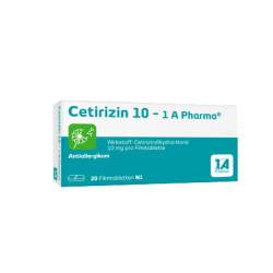 Cetirizin 10 - 1 A Pharma® 20 Filmtbl.