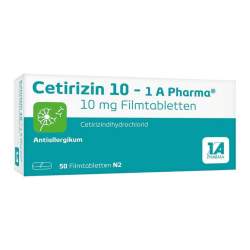 Cetirizin 10 - 1 A Pharma® 50 Filmtbl.