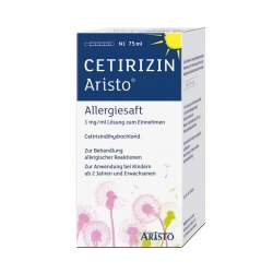 Cetirizin Aristo® Allergiesaft 1 mg/ml Lösung zum Einnehmen 75ml