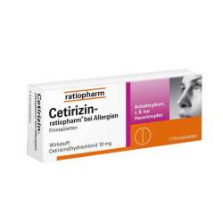 Cetirizin-ratiopharm® bei Allergien 7 Filmtbl.