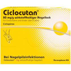 Ciclocutan 80mg/g wirkstoffhalt. Nagellack 3g