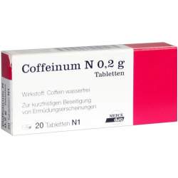 Coffeinum N 0,2 g, 20 Tabletten