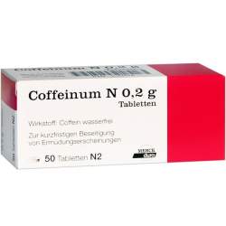 Coffeinum N 0,2 g, 50 Tabletten