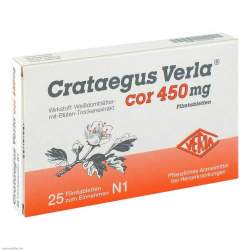 Crataegus Verla® cor 450mg, 25 Filmtbl.