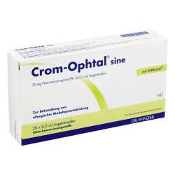 Crom-Ophtal® sine, 20 mg/ml Augentropfen 20 ED 0,5ml