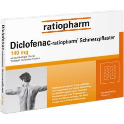 Diclofenac-ratiopharm® Schmerzpflaster 5 Pfl.