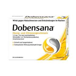 Dobensana Honig-und Zitronengeschmack 1,2mg 24 St.