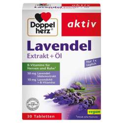 DOPPELHERZ Lavendel Extrakt+Öl Tabletten