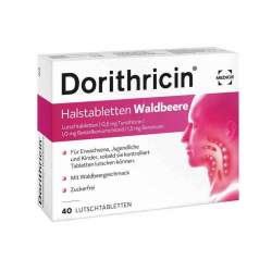 Dorithricin Halstabletten Waldbeere, 0,5 mg/1,0 mg/1,5 mg, 40 Lutschtbl.