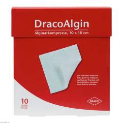 DracoAlgin Alginat Wundauflage 10 St. 10x10cm