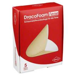 DracoFoam Ferse Schaumstoffverband 5 St. 10,5x 13,5 cm