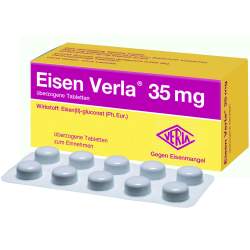 Eisen Verla 35 mg 100 überzogene Tbl.