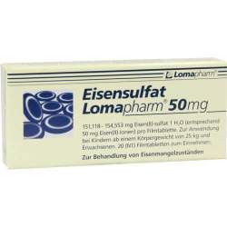 Eisensulfat Lomapharm® 50 mg 20 Filmtbl.