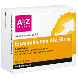 Eisentabletten AbZ 50mg 100 Filmtbl.