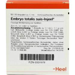 Embryo totalis suis Injeel 10 Amp.