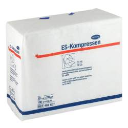 ES-KOMPRESSEN unsteril 10x20 cm 12fach