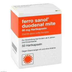 ferro sanol® duodenal mite 50mg 50 magensaftres. Hartkaps.