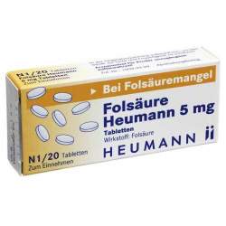 Folsäure Heumann 5mg 20 Tbl.