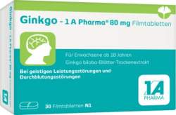 Ginkgo - 1 A Pharma® 80 mg 30 Filmtbl.