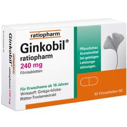 Ginkobil® ratiopharm 240mg 60 Filmtbl.
