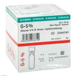 Glucose 5% Braun Mini Plasco connect Inj.-Lsg. 20x10ml Amp.