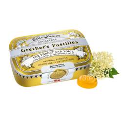 GRETHERS Elderflower zuckerfrei Pastillen