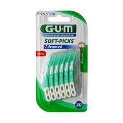 GUM Soft-Picks Advanced regular+Reise-Etui