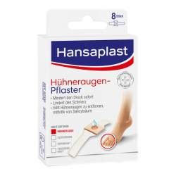 HANSAPLAST Hühneraugen-Pflaster 8 Strips 6,8 cm x 1,9 cm