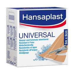 HANSAPLAST Universal Pflaster waterresistant 1 Rolle 5mx6cm