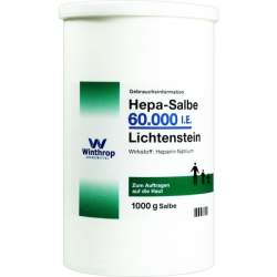 Hepa Salbe 60.000 I.E. Lichtenstein 1000 g Dose