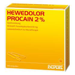 Hewedolor Procain 2 % Injektionslösung 100 Amp.
