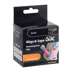 HÖGA-K-TAPE Silk 5 cmx5 m l.fr.black kinesiol.Tape