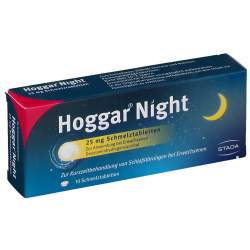 Hoggar® Night 25 mg 10 Schmelztabletten