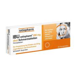 IBU-ratiopharm® 200mg akut 20 Schmerztbl.